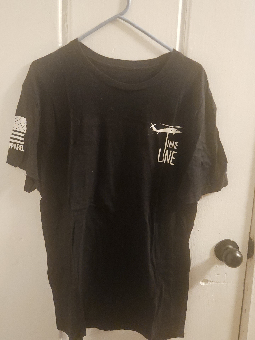 Nine Line Black Short-Sleeve Graphic Tee